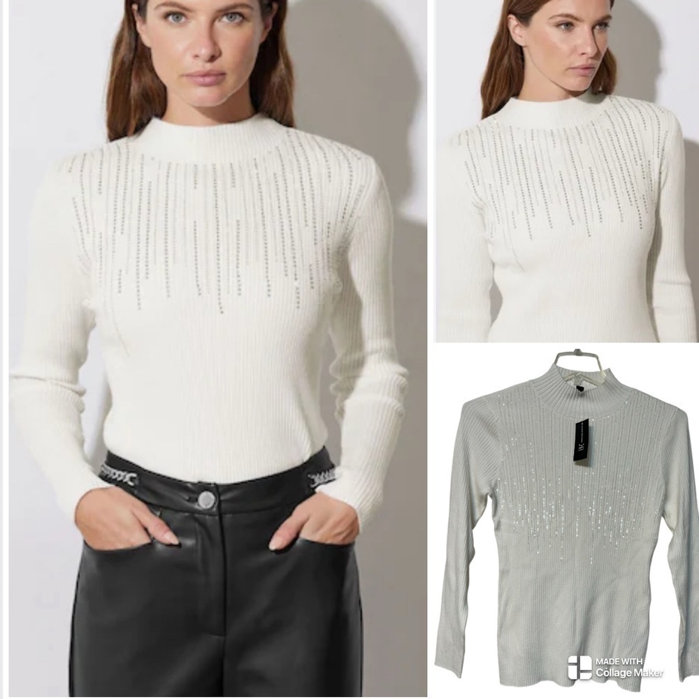 I.N.C. NWT Sequin Velvet ribbed sweater